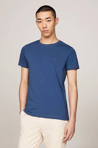 Tommy Hilfiger stretch slim fit tee Blauw