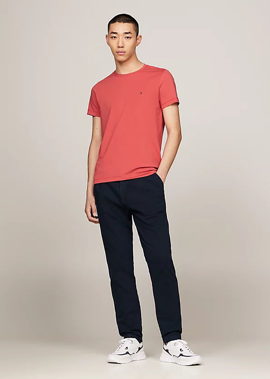 Tommy Hilfiger T-Shirt Stretch Rood