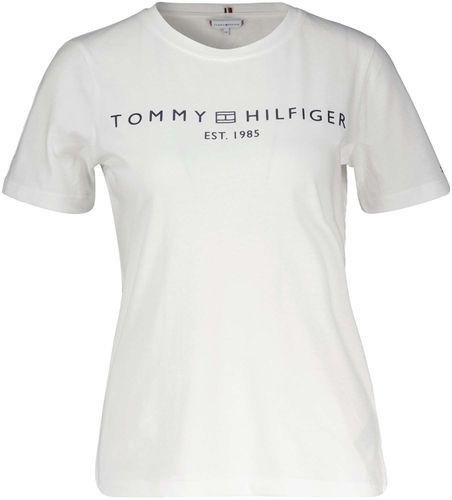 Tommy Hilfiger Reg corp logo shirt Wit