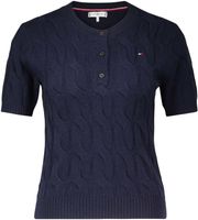 soft wool cable ss henley Blauw