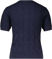 soft wool cable ss henley Blauw