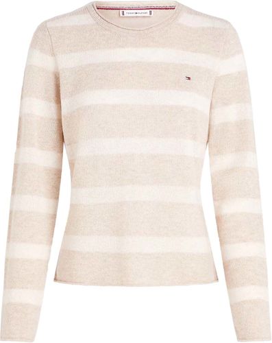 Tommy Hilfiger Soft wool c-nk sweater Beige