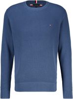 refined structure crew nk Blauw