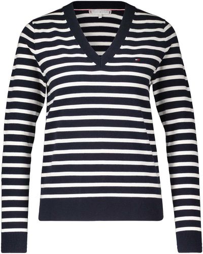 Tommy Hilfiger Trui met V-hals Blauw