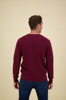 essential structure crew neck Rood