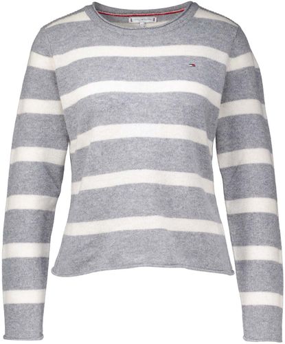 Tommy Hilfiger Soft wool c-nk sweater Grijs