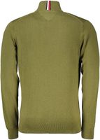 pima org cashmere zipp mock Groen