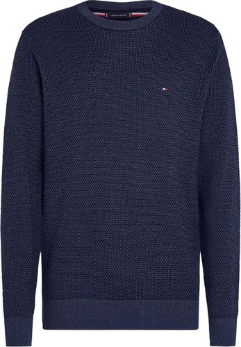 Tommy Hilfiger pima org cotton cash 2 tone Blauw