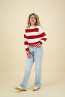 rugby stp mock neck sweater Rood