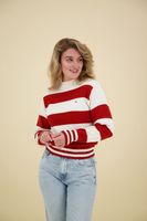 rugby stp mock neck sweater Rood