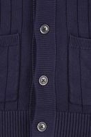 classic shawl cardigan Blauw