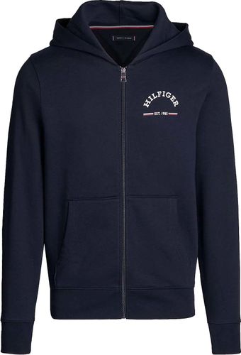 Tommy Hilfiger roundall hooded zip through Blauw