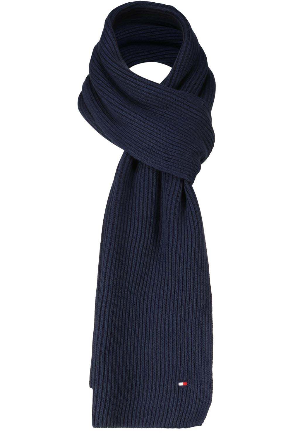 essential flag knitted scarf Blauw