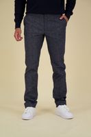 Chino Denton Brushed Marl Blauw