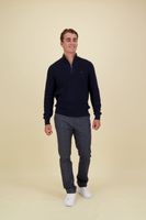 Chino Denton Brushed Marl Blauw