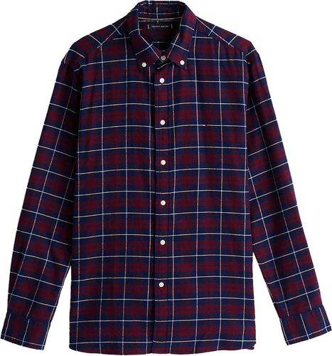 Tommy Hilfiger brushed easy check rf shirt Rood