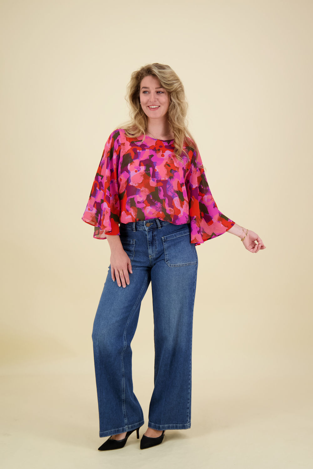 Label Dot Top Ans Roze Label Dot Top Ans Roze