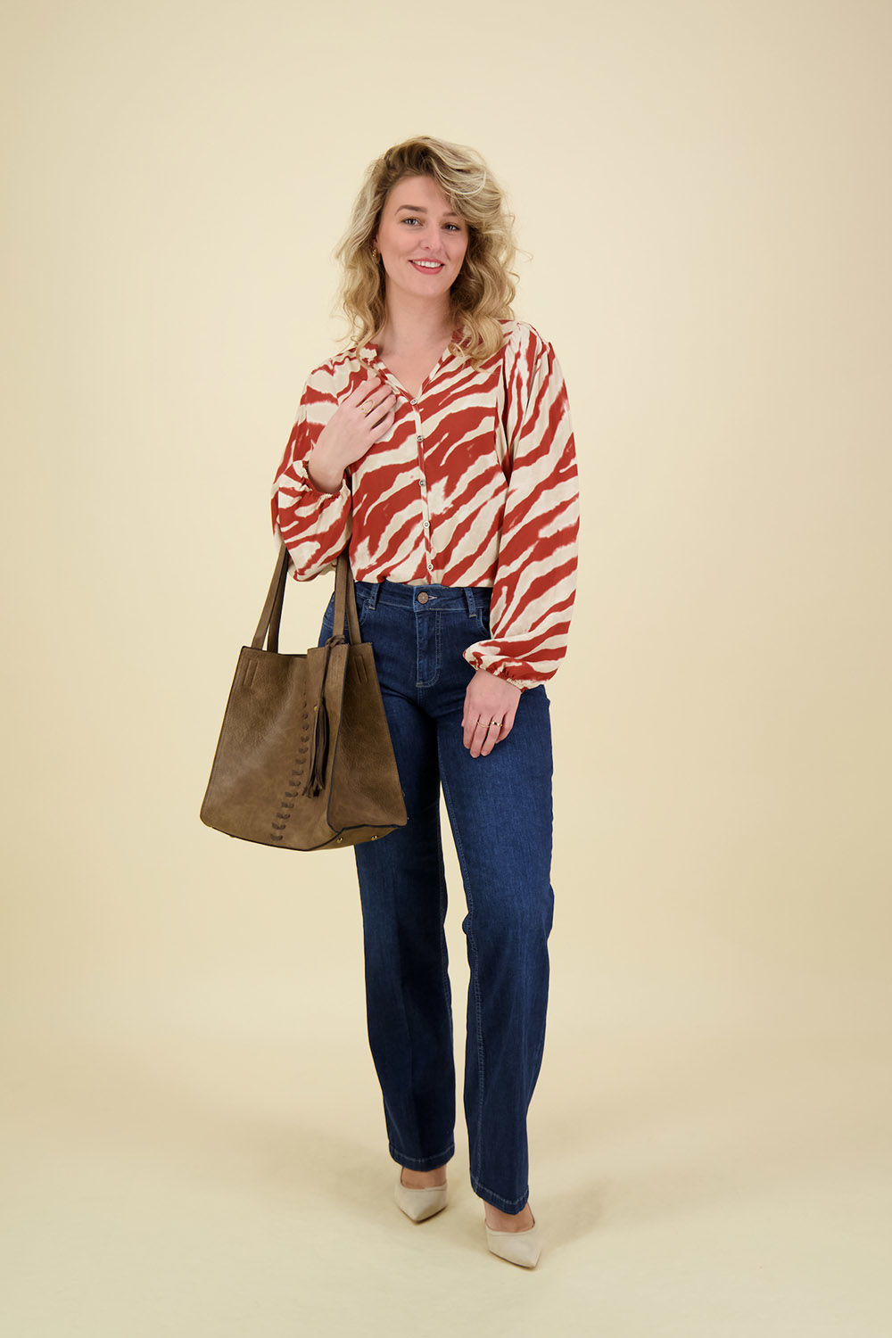 Enjoy Top blouse Rood Enjoy Top blouse Rood
