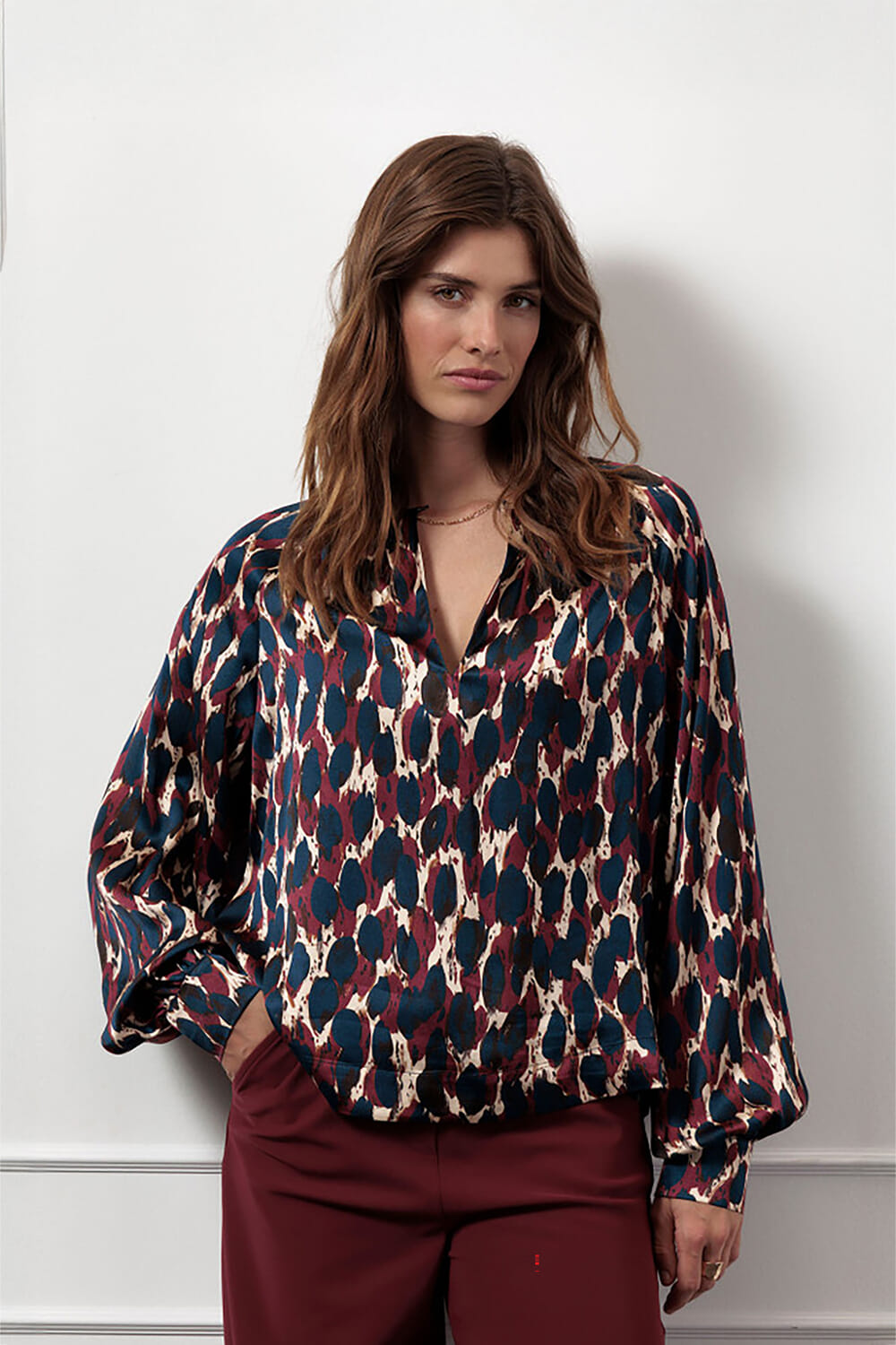 Studio Anneloes Blouse Charleze Rood  Studio Anneloes Blouse Charleze Rood
