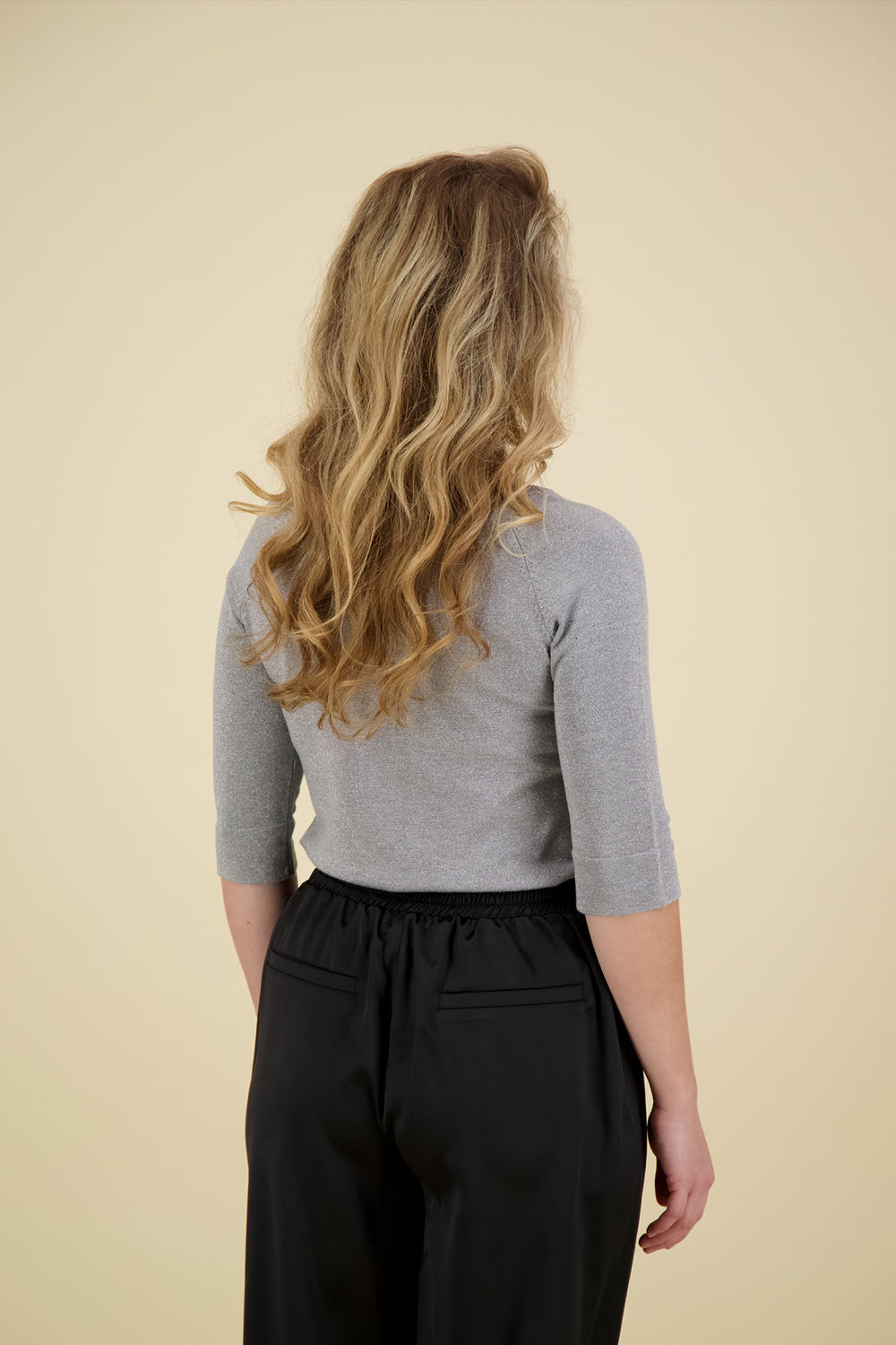 Vive La Femme Top Glitter Zilver Vive La Femme Top Glitter Zilver