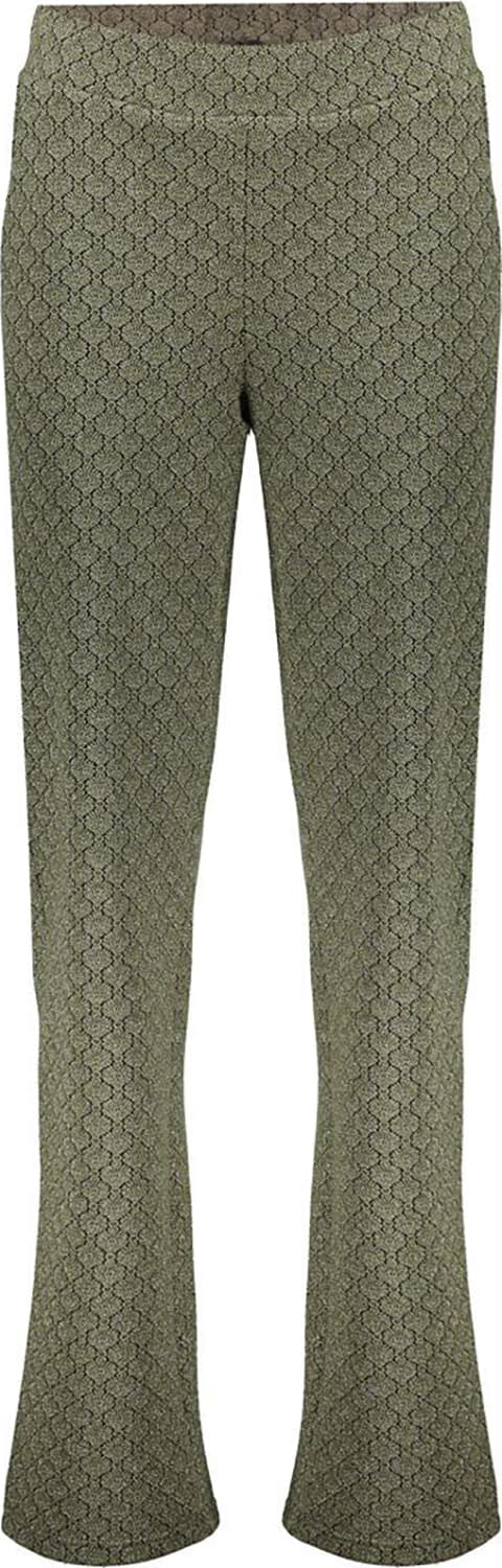 Broek Jacquard Lurex Groen  Broek Jacquard Lurex Groen