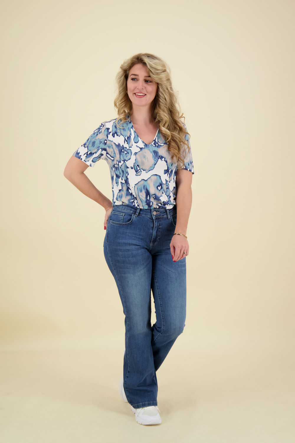 Freequent Top Lyra Blauw Freequent Top Lyra Blauw