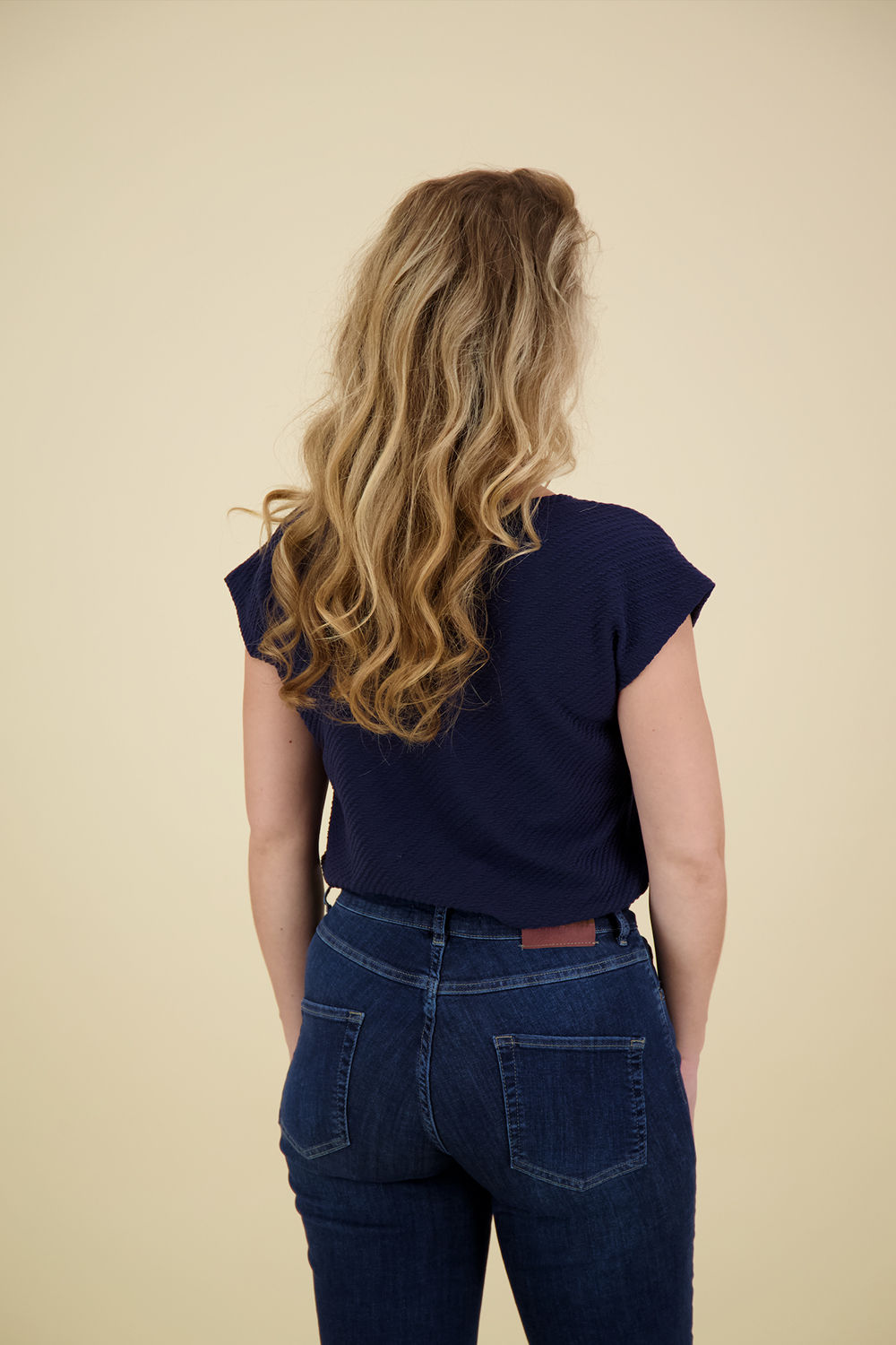 Vive La Femme Top Donkerblauw Vive La Femme Top Donkerblauw