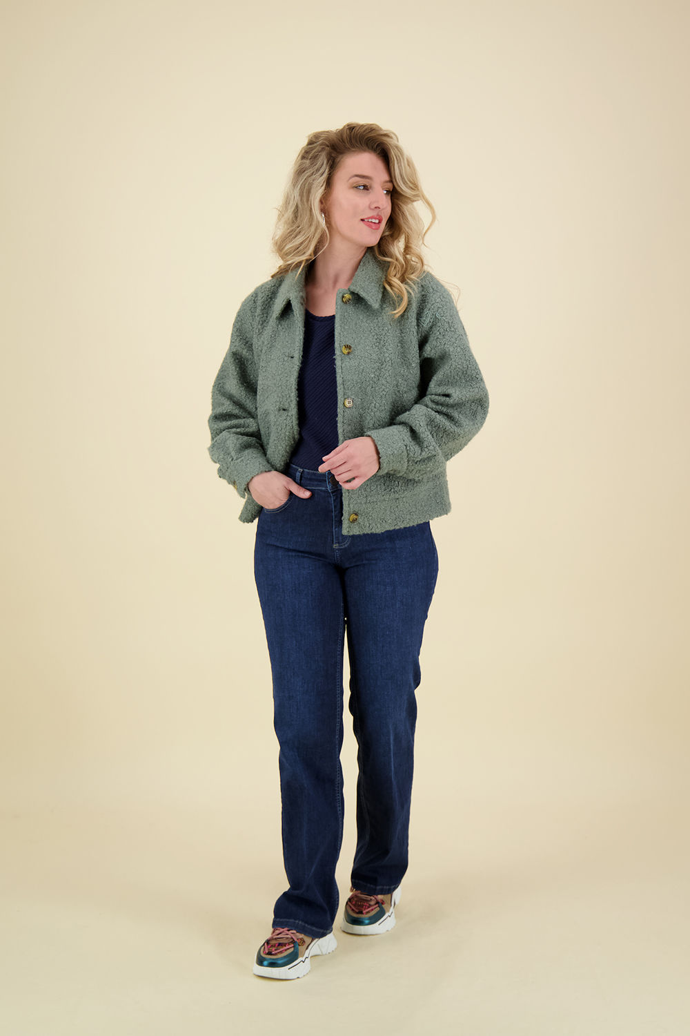 Vive La Femme Top Donkerblauw Vive La Femme Top Donkerblauw