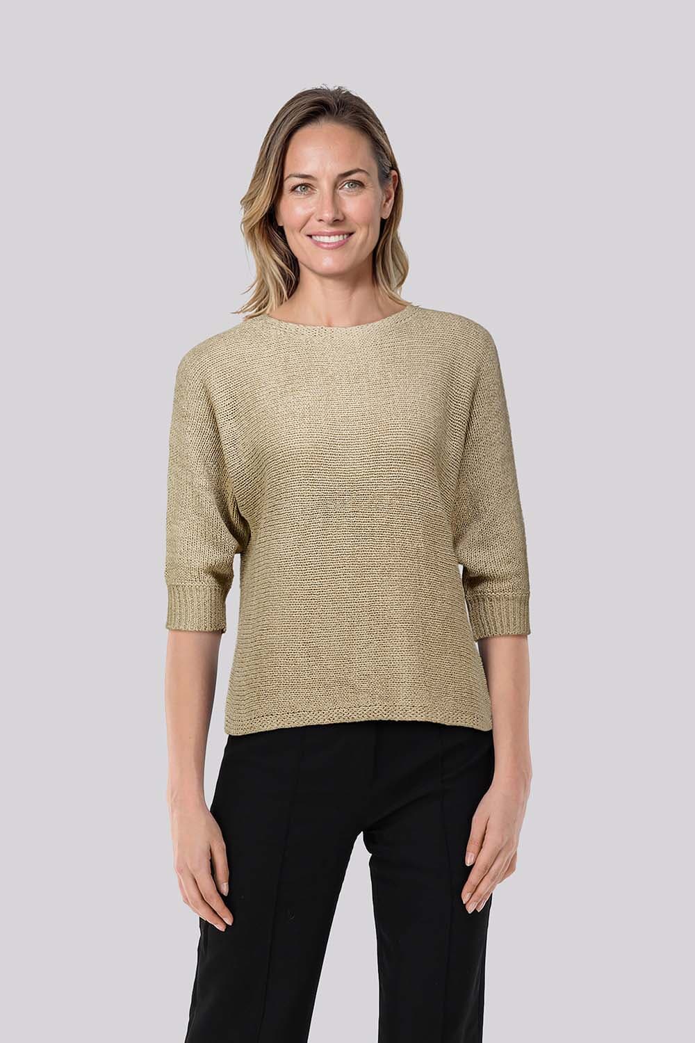 Freequent Top Tapper Beige Korte Mouw freequent-top-tapper-beige-korte-mouw