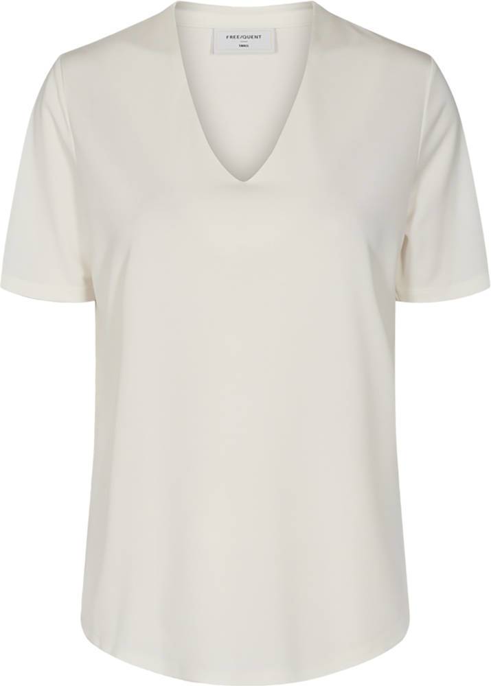 Freequent T-shirt Gebroken Wit Freequent T-shirt Gebroken Wit