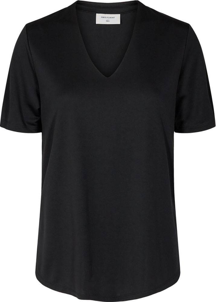 Freequent T-shirt Zwart Freequent T-shirt Zwart