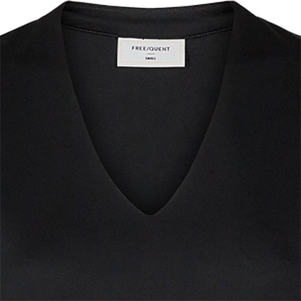 Freequent T-shirt Zwart Freequent T-shirt Zwart