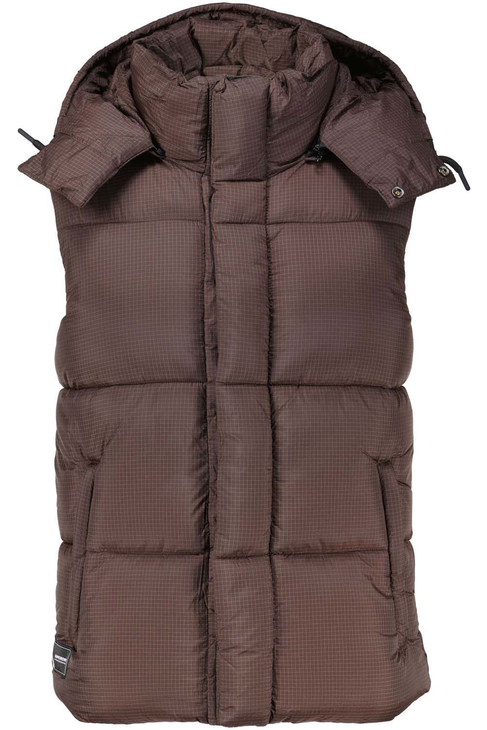 Superdry Bodywarmer Touchline Bruin Superdry Bodywarmer Touchline Bruin
