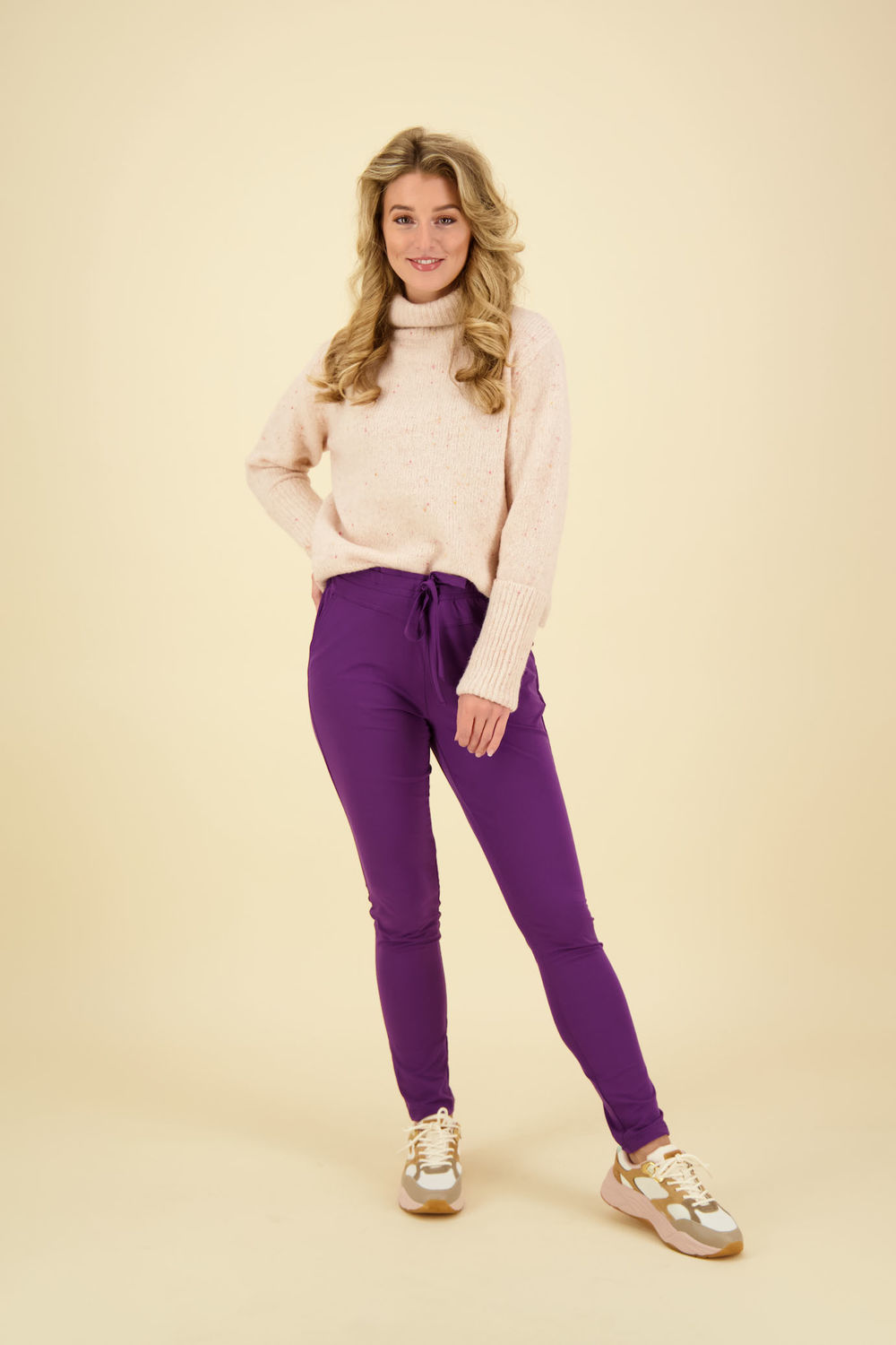 Enjoy Broek Paars Enjoy Broek Paars