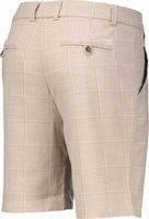 BRENTON | Shorts with subtle check Beige