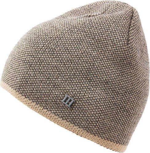 Tresanti EASTMAN | Fine knitted beanie with colored border Bruin
