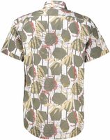 BOAZ | Abstract shirt with leaf pattern Groen