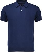 TREVOR | Pullover short sleeve cotton/cashmere Blauw