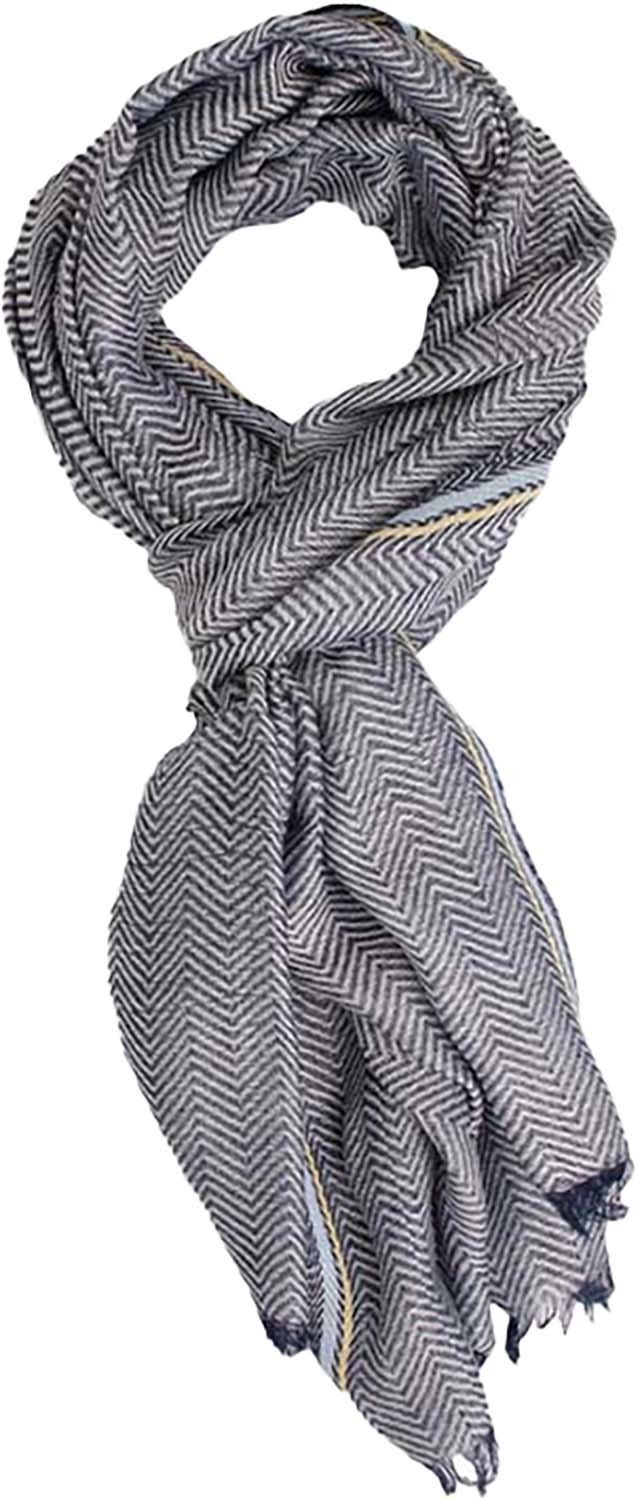 ANDREA | Woven striped scarf Roze
