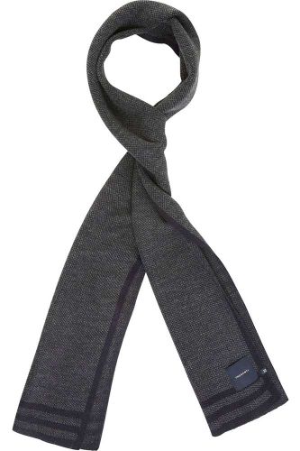 Tresanti ELLWOOD | Knitted scarf with colored border Grijs