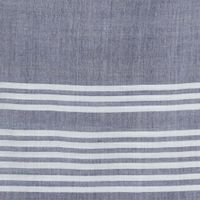 ARTURO |Organic cotton scarf with stripes Blauw