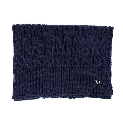 Tresanti DOMIZIANO | Knitted cable scarf Blauw