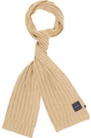 ELDOR | Cable knitted scarf Beige