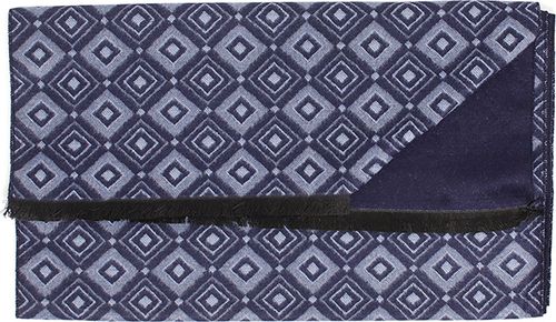 Tresanti BIZO | Rhombus double face viscose scarf Blauw