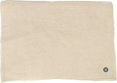 Tresanti SNOW | Fine knitted scarf with rubber logo ||| Beige