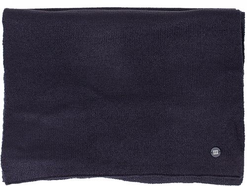 Tresanti SNOW | Fine knitted scarf with rubber logo ||| Blauw