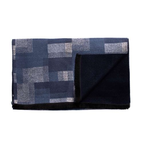 Tresanti DIONE | Viscose scarf with patchwork Blauw