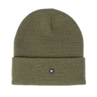 SVEN | Fine knitted hat with rubber logo III Groen