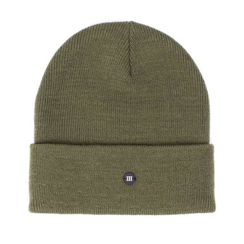 Tresanti SVEN | Fine knitted hat with rubber logo III Groen