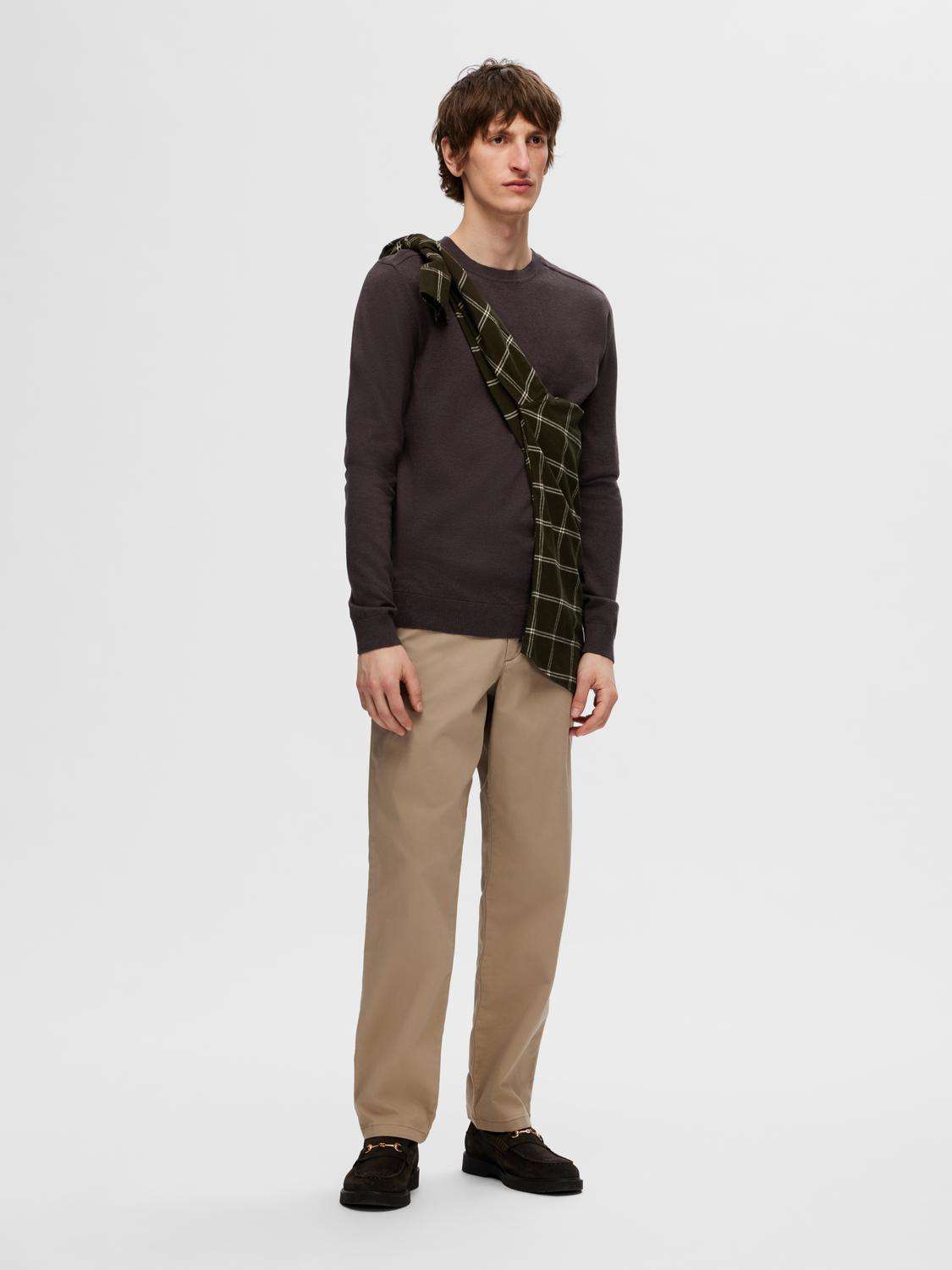 Selected Homme Trui Berg Bruin Selected Homme Trui Berg Bruin